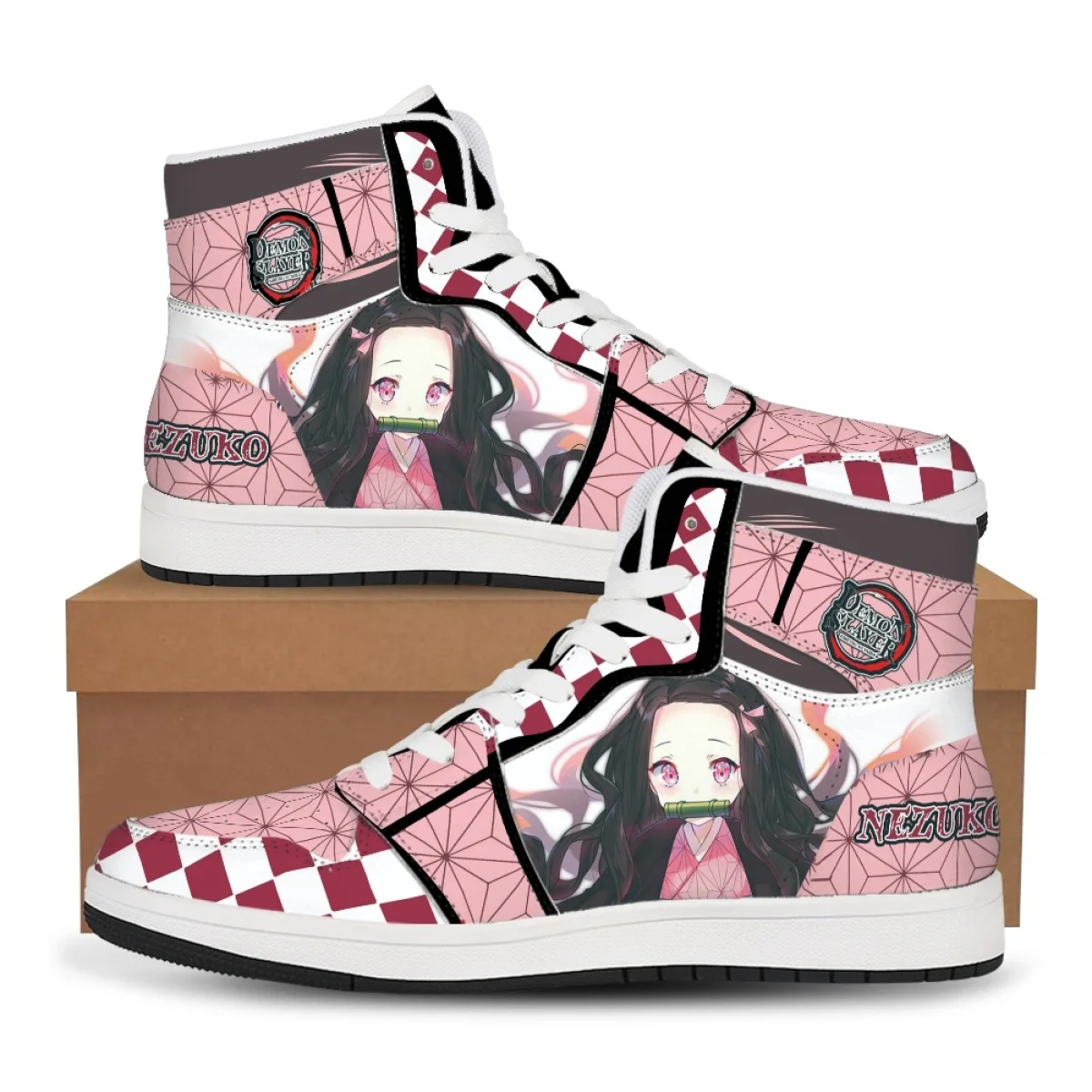 Demon Slayer Kimetsu No Yaiba Sneakers Basketbal Anime Mode Herenschoenen Damesschoenen Unisex Casual Schoen Aangepast Vakantiecadeau