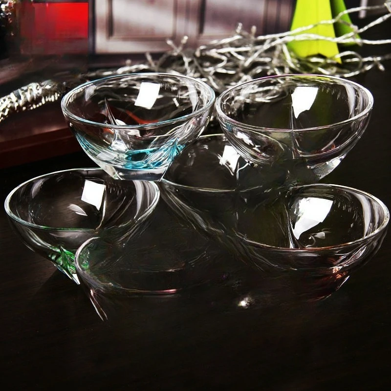 Crystal glass Symphony creative salad bowl, small soup bowl, rice bowl, fruit plate
