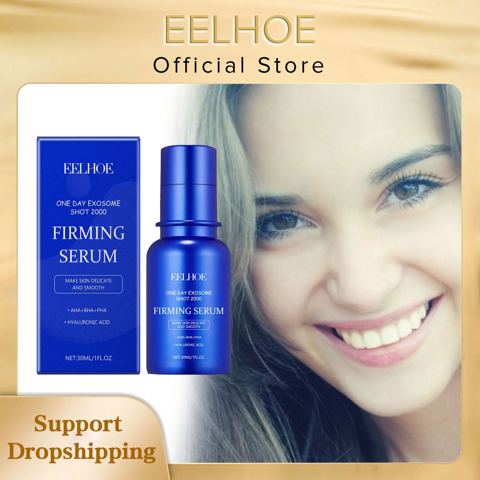 

EELHOE Lactobionic Acid Moisturizing Face Lift Serum Remove Pores Exfoliator Lactic Acid Lighten Skin Firming Rejuvenating Serum