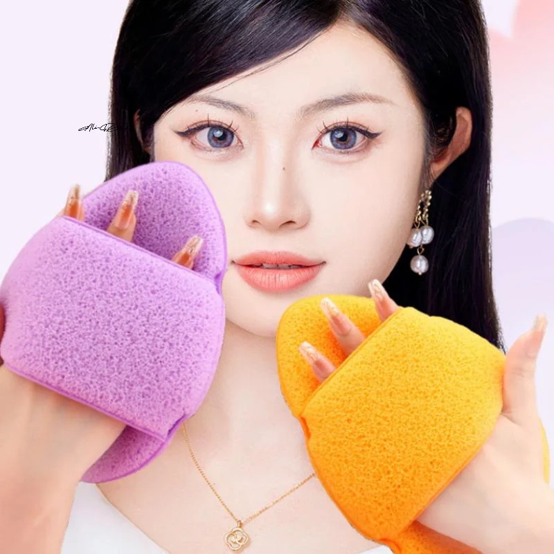 1 قطعة قابلة لإعادة الاستخدام لينة الوجه غسل نفث الوجه تنظيف الإسفنج الوسادة لإزالة الرؤوس السوداء العميقة سبا تدليك ماكياج أداة إزالة #3