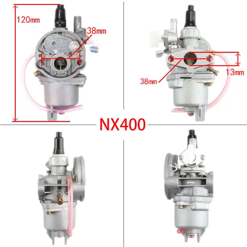 Imagen 2 del producto 49CC para 43cc 47cc 49cc motor Mini Moto ATV Quad Dirt Pocket Bike Go Kart carburador de 2 tiempos con tubo de entrada de filtro de aire de acero