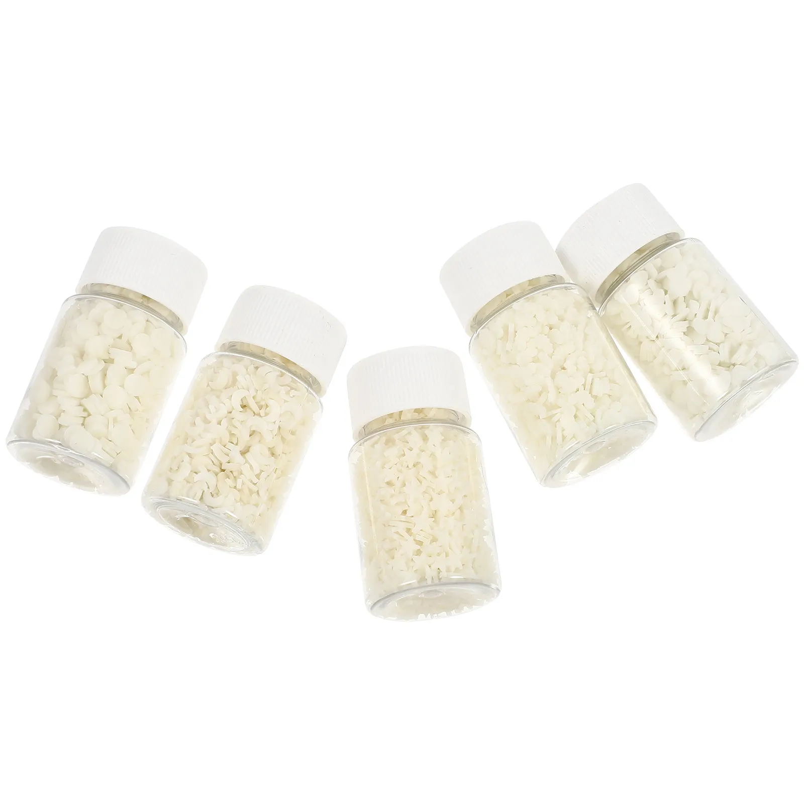 

5 Bottles Glow in The Dark Manicure Patches Luminous Nail Art DIY Stickers for Natural Artificial Nails Nail Art Supplies