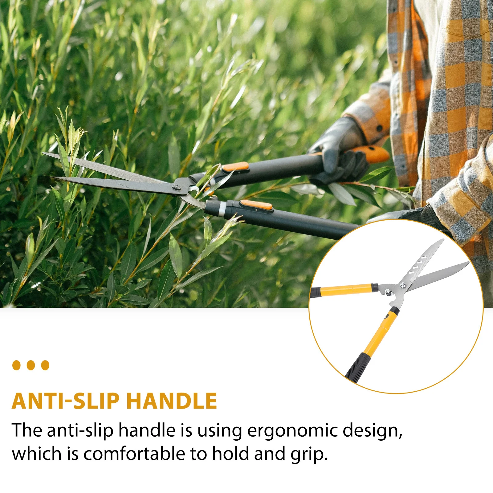 

1Pcs Garden Pruning Shear Steel Branch Cutter Lightweight Ergonomic Handle Gardening Scissor Outdoor Horticulture