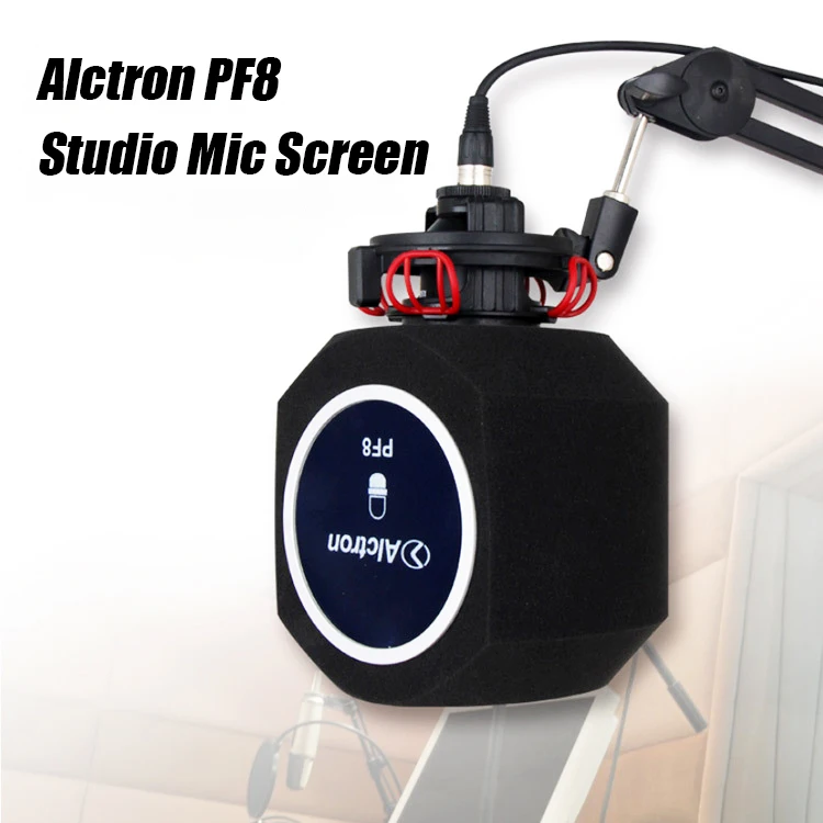 Alctron Pf8 Studio Microphone Screen Acoustic Sponge Soundproof Record Filter
