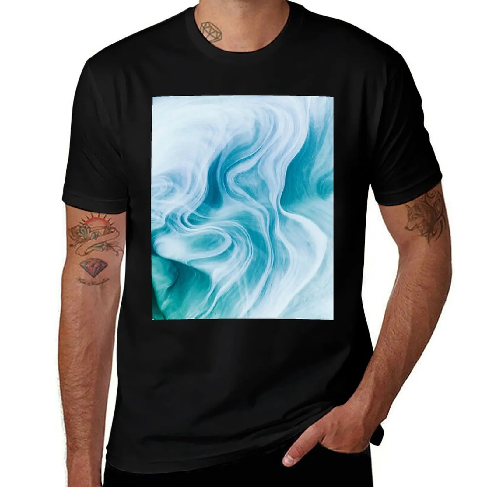 Marble sandstone - oceanic T-Shirt Aesthetic clothing for a boy anime figures T-shirt men