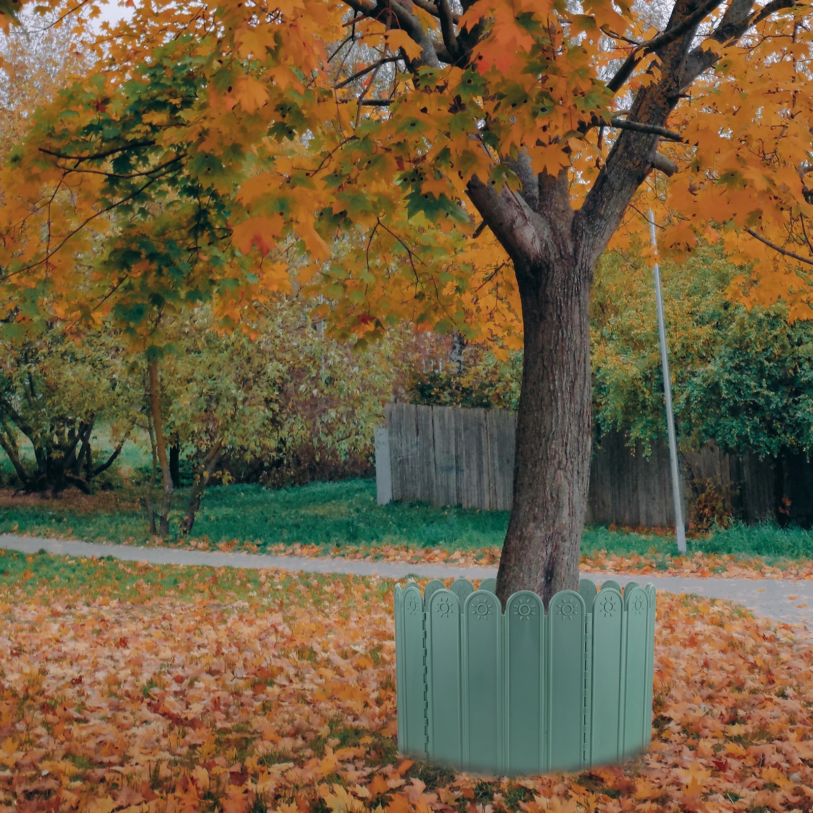 

Plastic Garden Fence Border Landscape Edging Reusable Lawn Panel Outdoor Fencing Yard Dogs Courtyard Partition Balcony