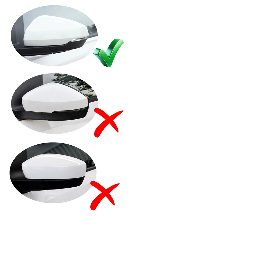 for VW Volkswagen Polo AW1 BZ1 2017 2018 2019 2020 2021 2022 2023 2024 2025 Gloss Black Rearview Side Wing Mirror Cover Tuning