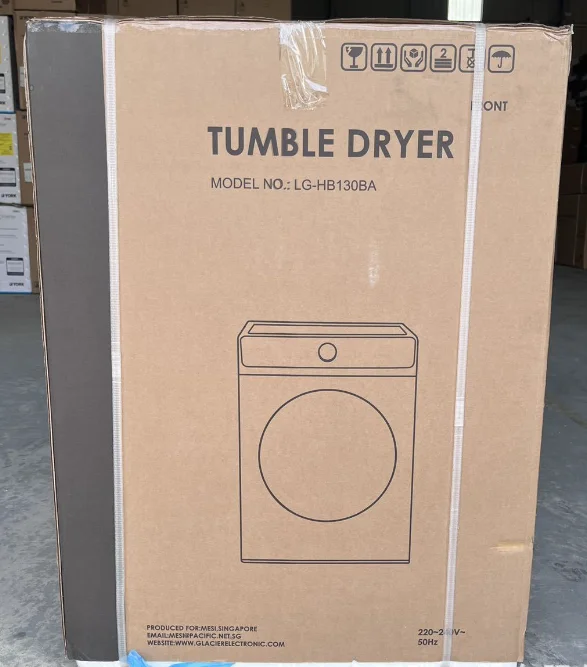 Compact Clothe Dryer First-Grade Automatic Stainless Steel Single Tub Dryer 13kg Capacity Front Loading Efficient Airflow