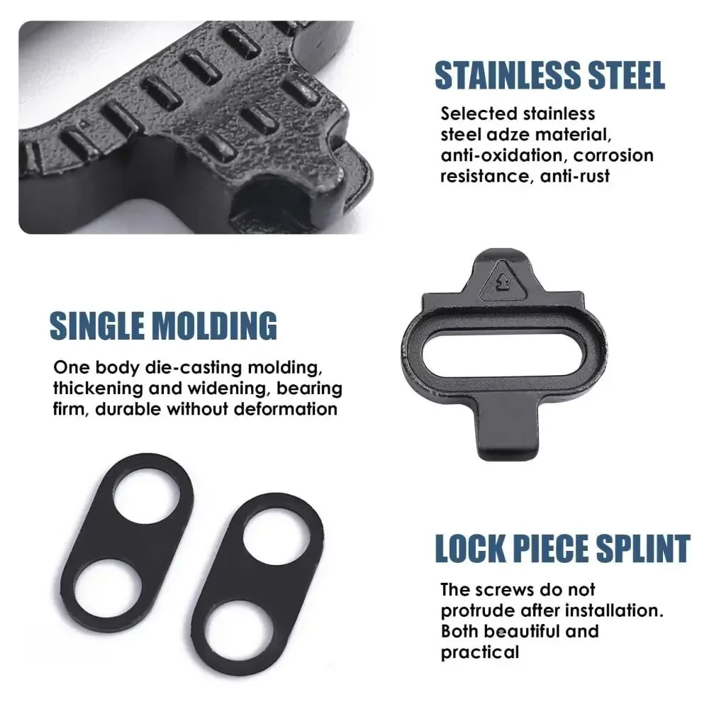 Bicycle Shoes Cleats for Shimano SH51 SPD MTB Cleats Multi-Release Bike Pedal Clips Shoes Clips Set Bicycle Accessories view 3