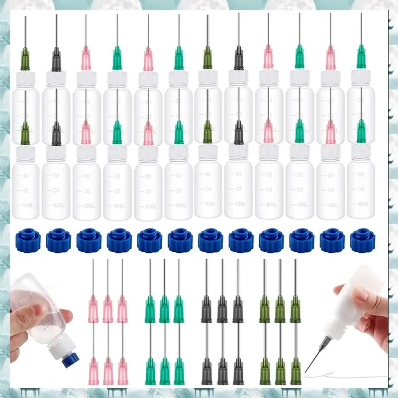 

60PCS Glue Applicators Bottles,30Ml Plastic Squeezable Dropper Bottles Oil Squeezable Dropper Bottles Crafting Easy To Use