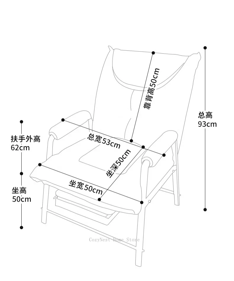 Comfortable Computer Chair for Long Sitting, Home Lazy Sofa Desk Office Chair with Backrest Reclining Study Chair
