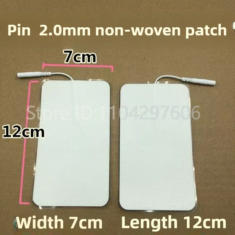 

7*12 см, 10 пар/лот, белые электродные подушечки, сменные клейкие подушечки Tens для EMS, акупунктурный цифровой терапевтический аппарат, массажер