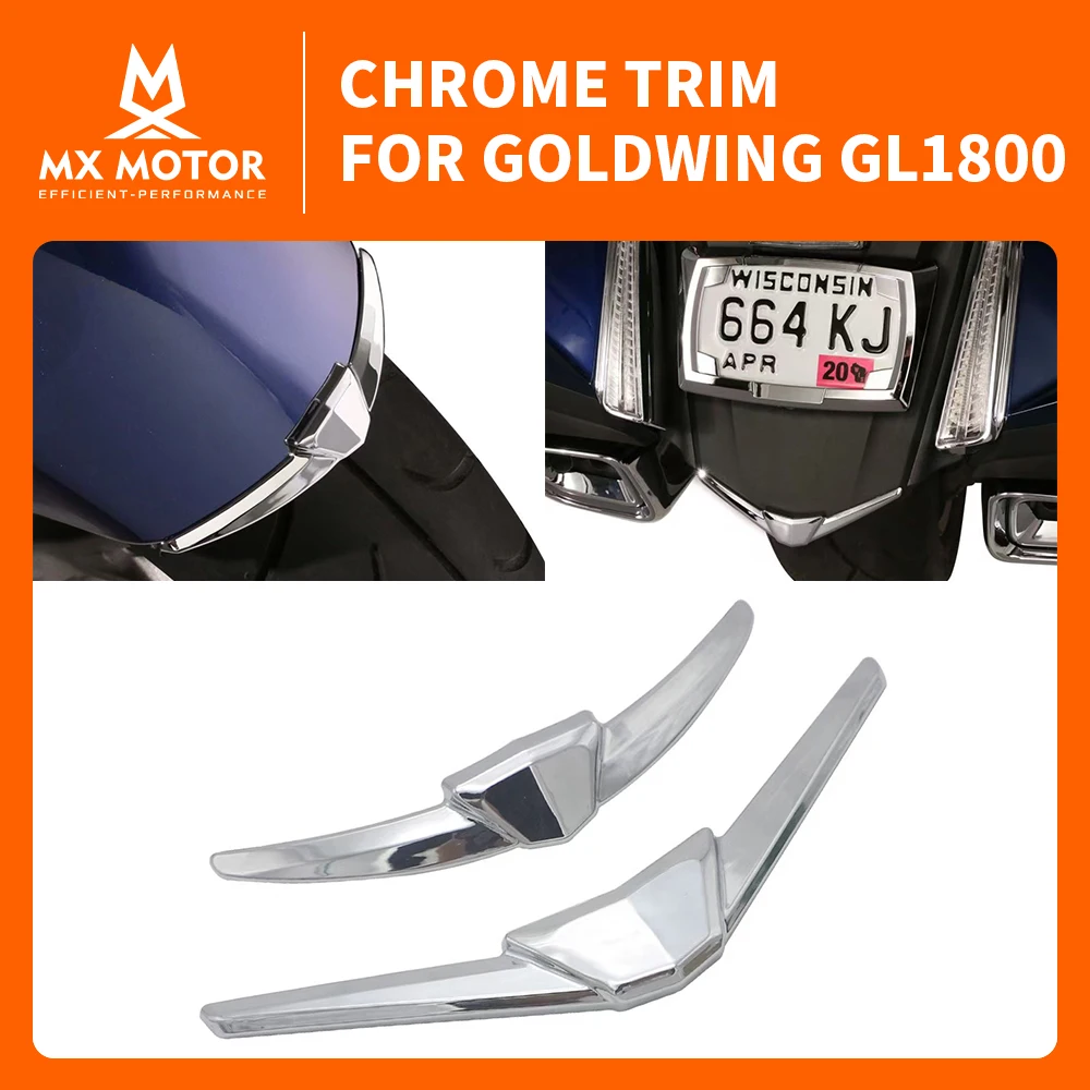 

Хромированный обтекатель для HONDA GOLDWING GL1800 2018 ~ 2025 + мотоцикл, АБС-пластик, хромированное украшение, передняя и задняя крышка крыла