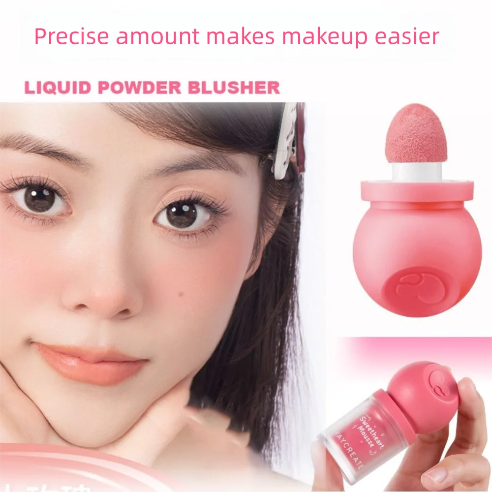 Nouveau fard à joues liquide Portable amélioration de la couleur hydratant chérie Mousse Blush mat atmosphère longue durée maquillage pour le visage
