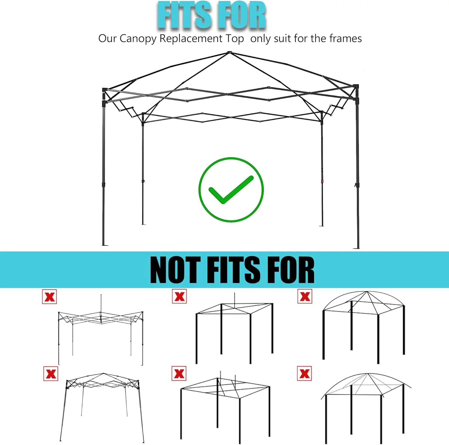 1 Piece of Outdoor Hollow White Tent Replacement Top Fabric, Compatible with Universal Folding Tents 10Ft*10Ft, for Outdoor Camping, Picnics, and Leisure Use, Easily Replaces Old Tent Tops, Creating a Comfortable Outdo