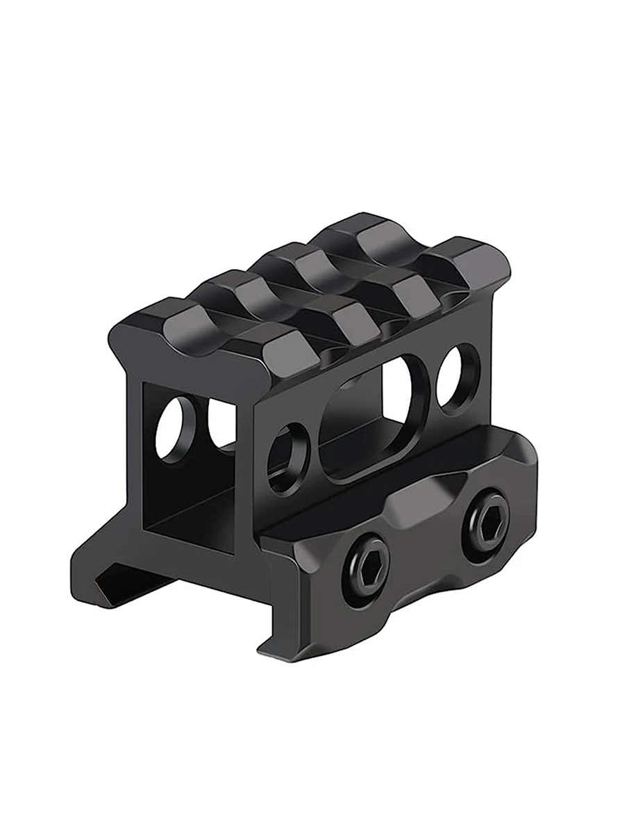 Riser-Halterung, 2,5 cm Höhe, kurze Picatinny-Riser-Halterung, Aluminiumlegierung, Zielfernrohr-Riser-Basishalterung, 20 mm Picatinny-Schiene