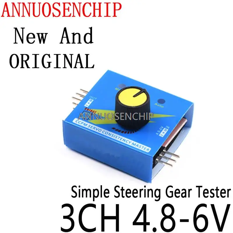 CCPM Consistency Master Checker 3CH 4.8-6V with Indicator Light Servo Tester Gear Test 