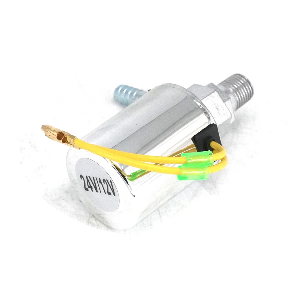 

Aluminum Alloy Air Horn Valve Replacement 12V/24V Electric Air Valve Solenoid For Train Truck Air Horn Accessories