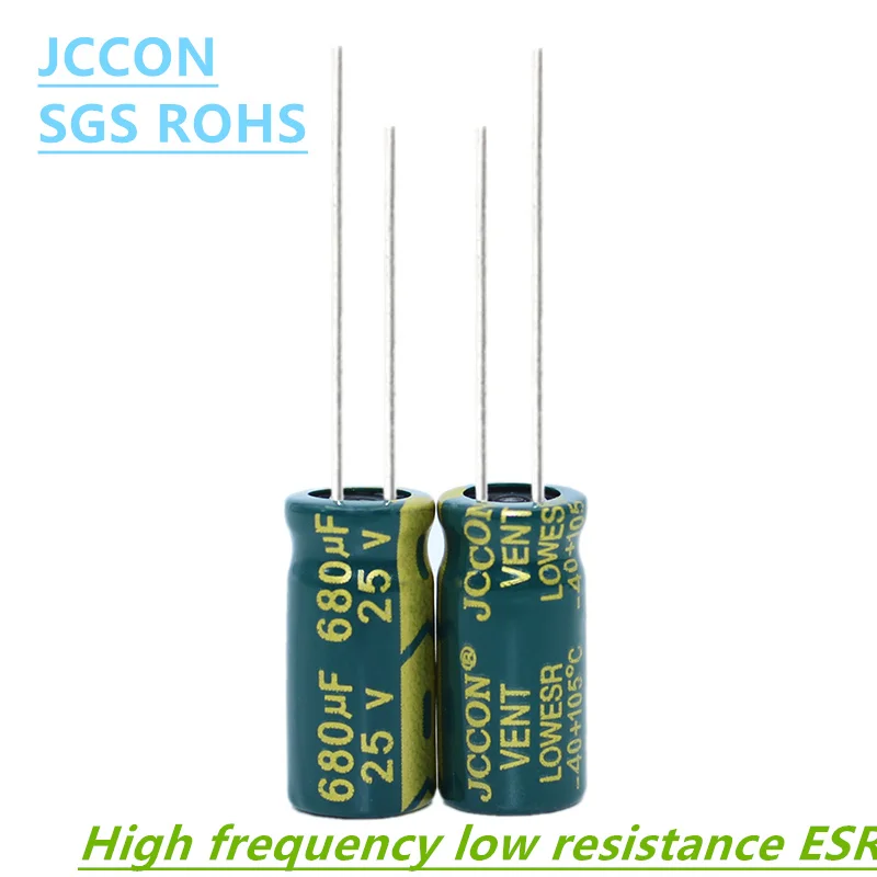 5-50Pcs JCCON Aluminum Electrolytic Capacitor 25v47uf 100uf 220uf 330uf 470uf 680uf 1000uf 2200uf 3300uf 4700uf 10000uf