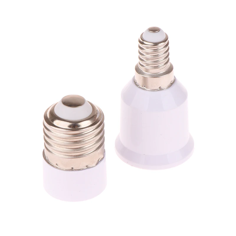 White LED Bulb Converter E14 To E27/E27 To E14 Lamp Bulb Base Holder E14 Female E27 Male Adapter Conversion Socket Adapter