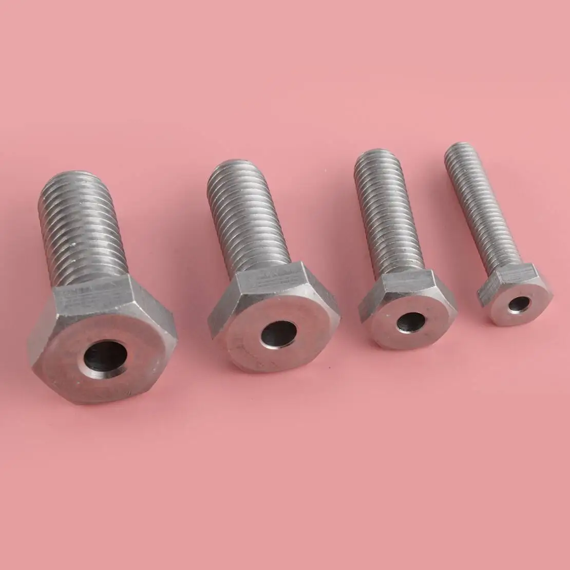 4pcs/set M6 M8 M10 M12 Drill Guide Kit Stainless Steel High Tensile 8.8 for Drilling Broken Studs Silver