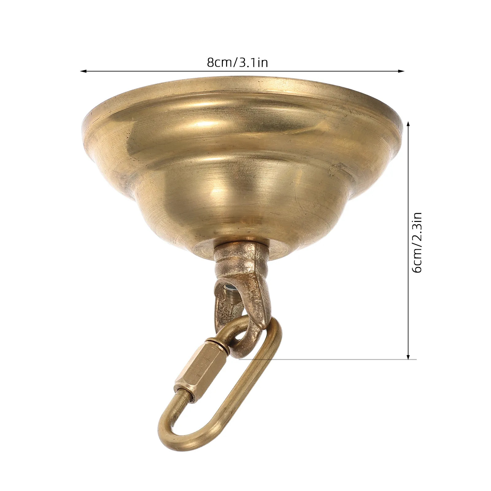 Ceiling Canopy Brass Heavy Duty 3.15 Inch Vintage Pendant Light Mount Chandelier Cover Plate DIY Swag Lamp Flower Basket
