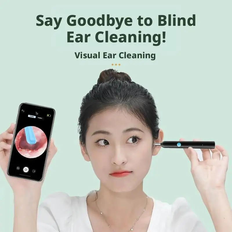 Wireless Visual Ear Wax Cleaner Camera Safe Earwax Ear Care Ear Cleaning Removal Endoscope Tools S6G1