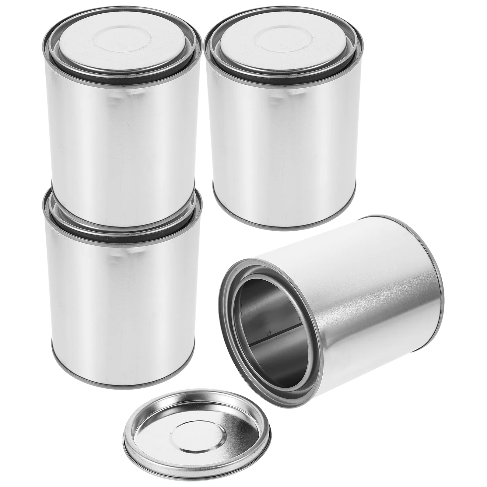 

5pcs Metal Paint Cans with Lids Pitch Containers Multipurpose Storage Small Pails Pitch Containers pitch holder