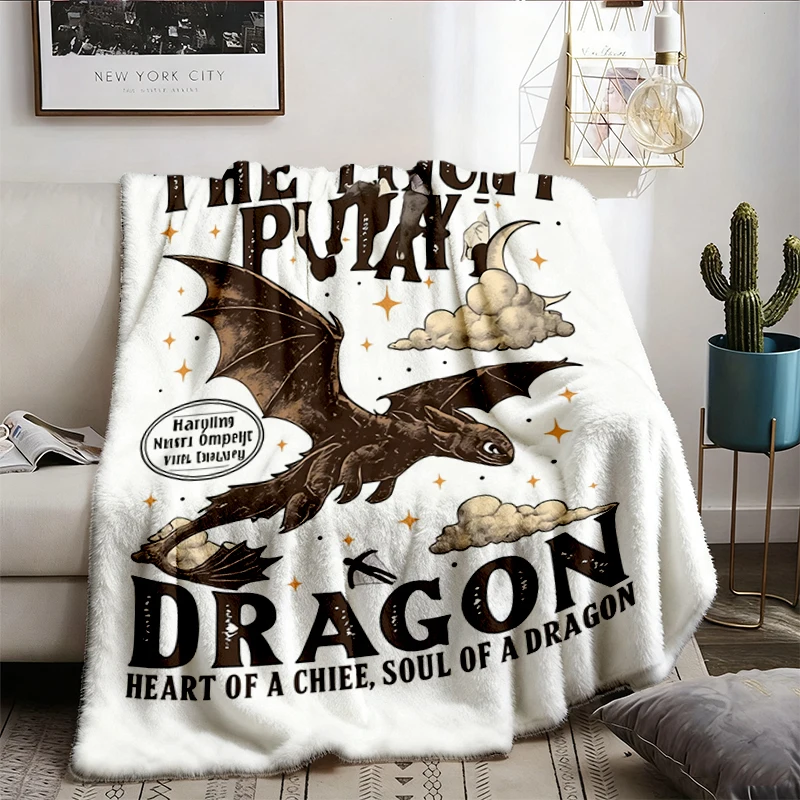 The Night Dragon Flannel Blanket, Dragon Trainer Flannel Throw, Movie Inspired Cozy Blanket