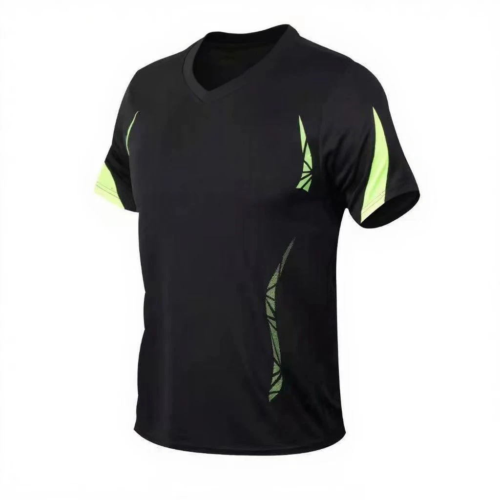 

2025 Men's Summer New Trendy Top Quick drying Fitness Jogger Running Sports Casual T-shirt Men's Clothing