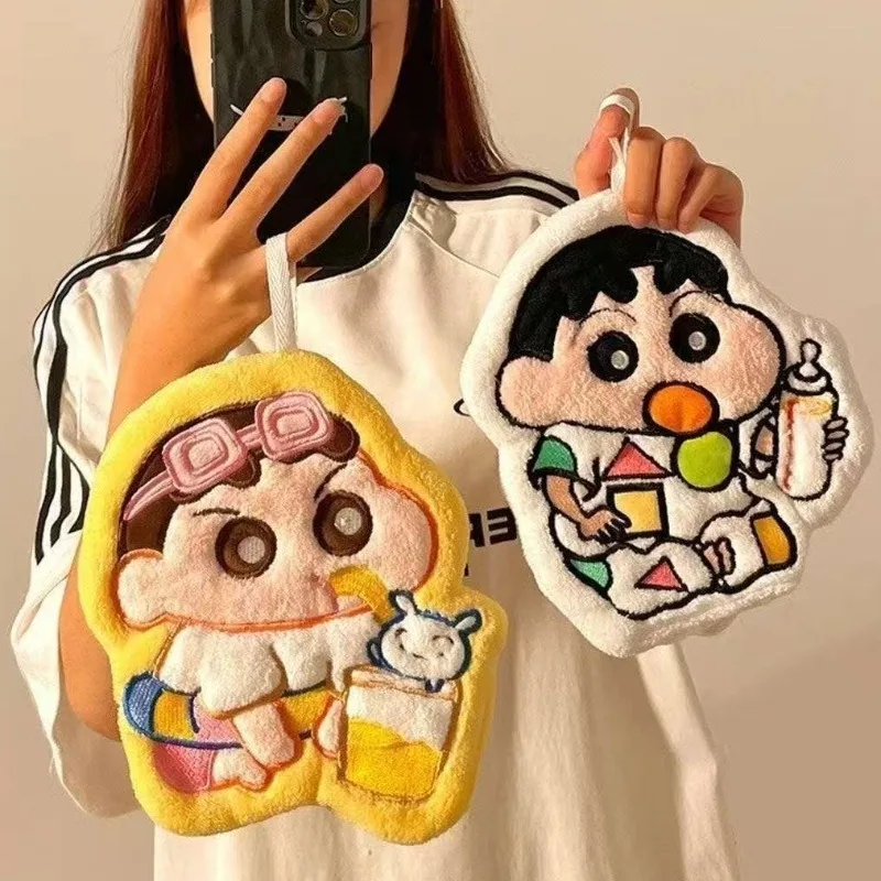 

Hot Cute Shinchan Series Handkerchief Cartoon Character Creativity Water-absorbing Quick-drying Rag Bathroom Kitchen Supplies