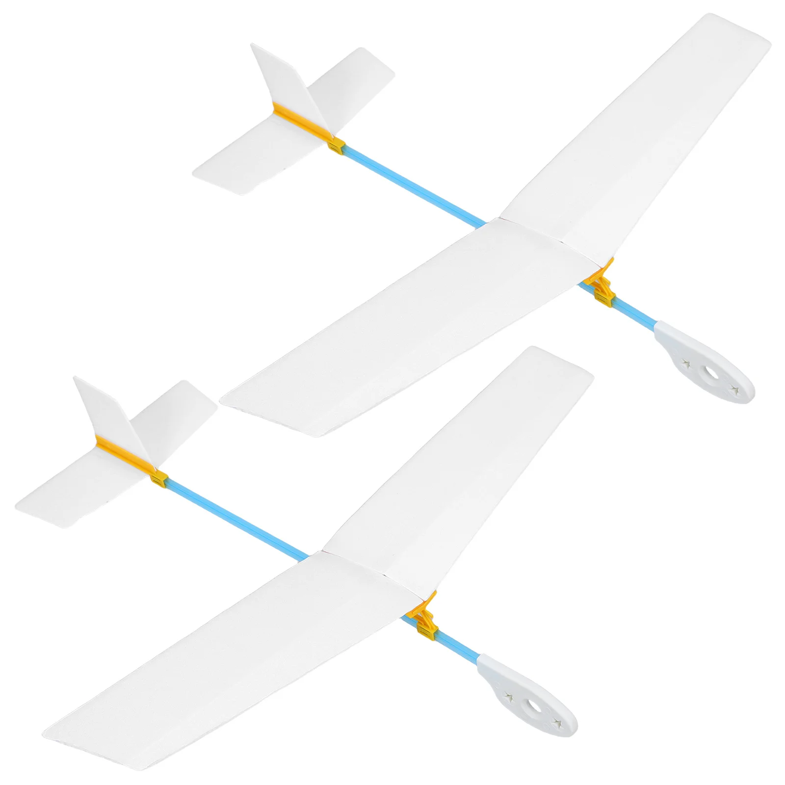 Kit de avión planeador de madera para niños, juego de construcción de aviones de lanzamiento manual, artesanía educativa para familia voladora al aire libre, 2 uds.