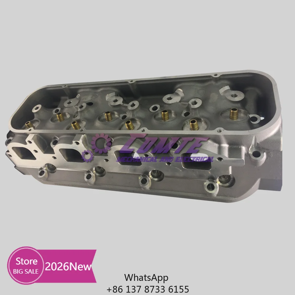 2026 New Aluminum Engine SBC GM350 Cylinder Head For Chevrolet Chevy With Angle Spark Plug