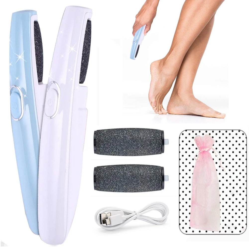 Electric Foot File Grinder Dead Skin Callus Remover for Foot Pedicure Tools Feet Care for Hard Cracked Foot Files Cleaned Tools