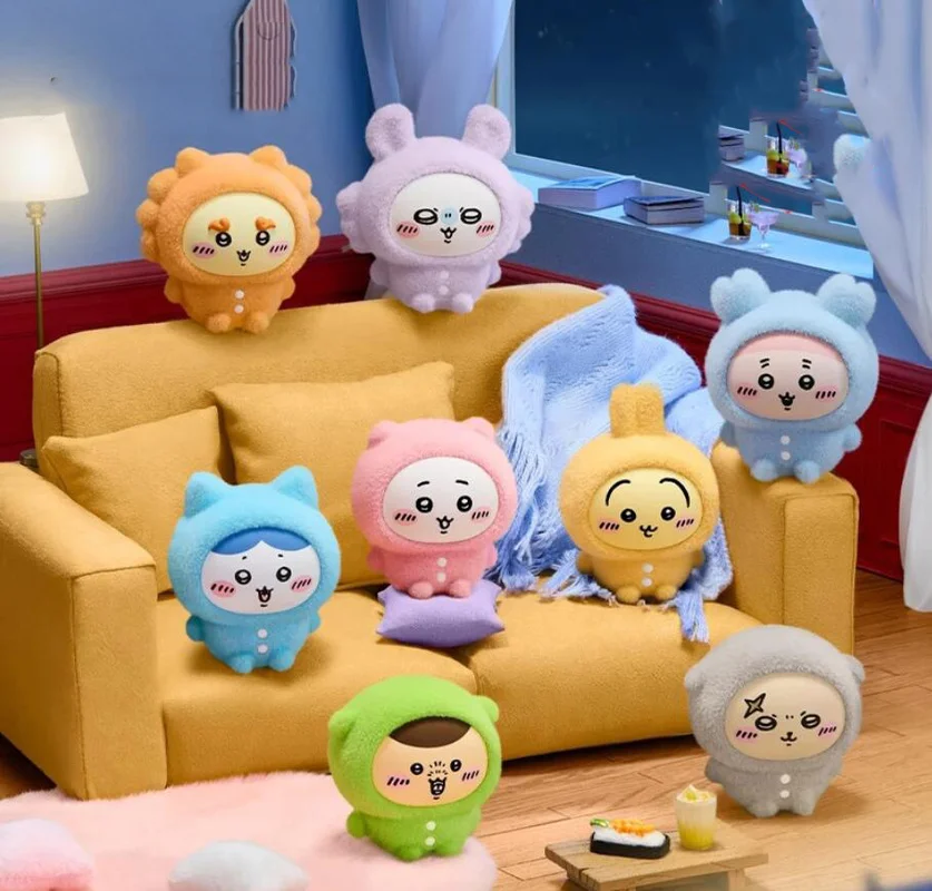 

Cute Chiikawa Series Pajamas Face-Changing Blind Box Vinyl Pendant Cute Giyi Bag Hanging Usach Holiday Gift Girl Birthday Gift