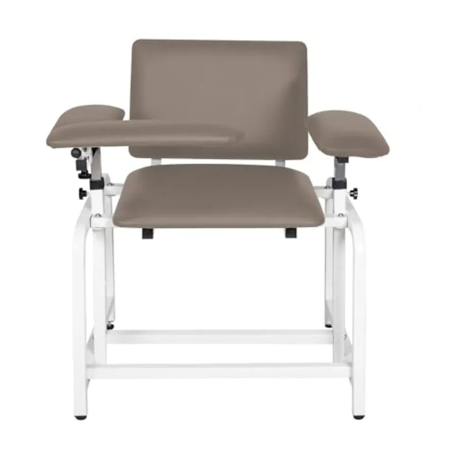 

Phlebotomy Chair with Soft Cushion, Lab Blood Drawing Chair with Storage Drawer, Adjustable Armrests