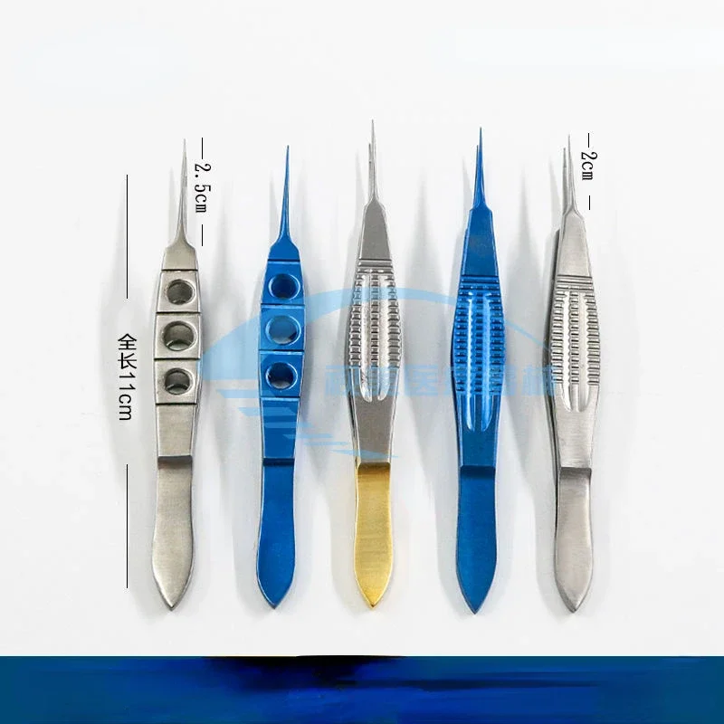 Ophthalmic Microsurgical Forceps For Cosmetic Surgery, Double Eyelid Tools, Toothed Fat Forceps For Plastic Surgery, Forceps