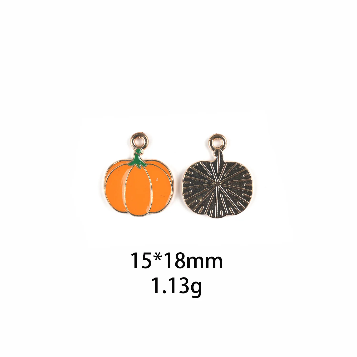 10PCS Green Pepper Peanut Eggplant Pumpkin Radish Bead Pendan Zinc Alloy Enamel Harvest Grain Food Vegetable Jewelry Accessories
