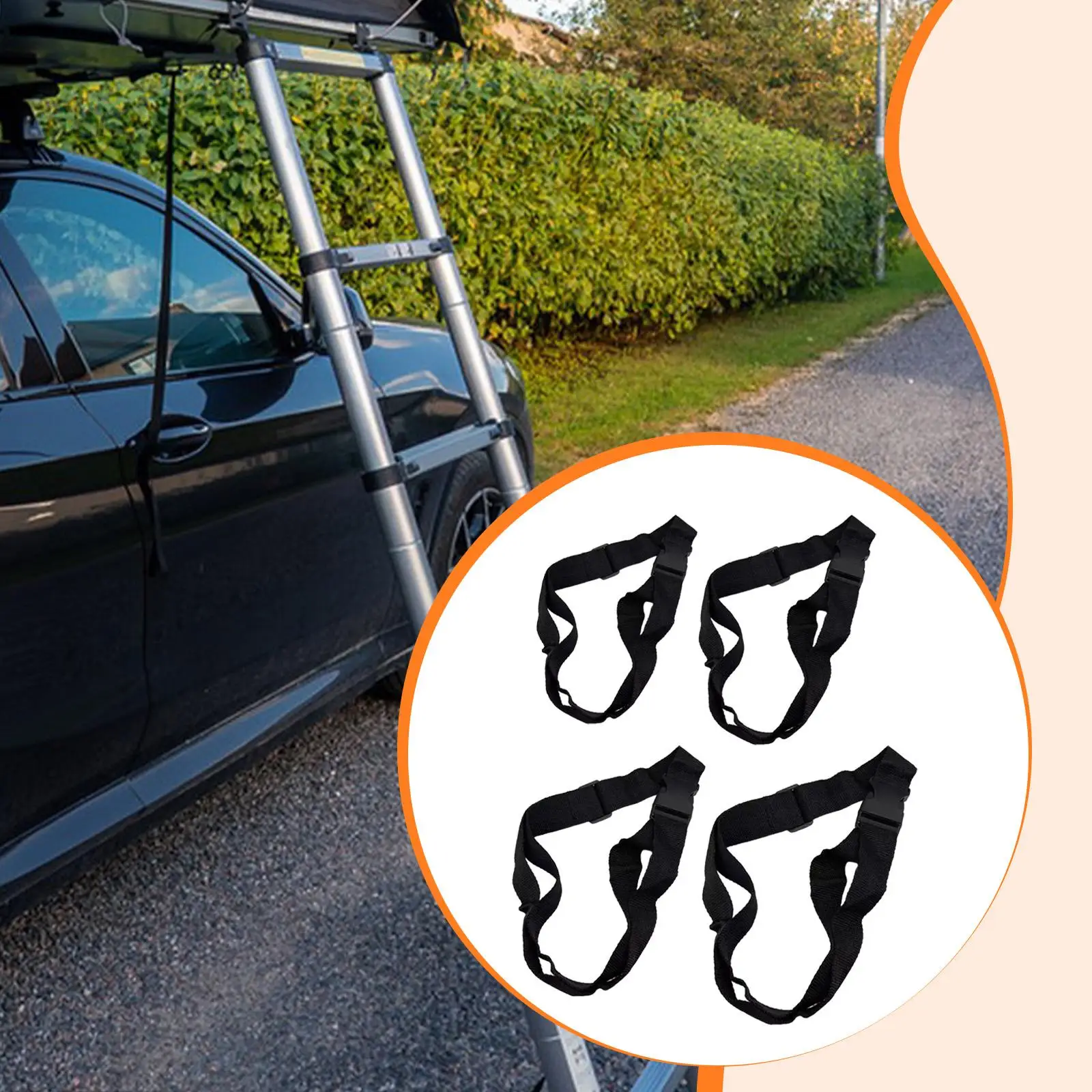 

Telescoping Ladder Secuing Strap Versatile Wear Resistant Webbing Easy Installation Reusable Extension Ladder Parts Fixed Belt