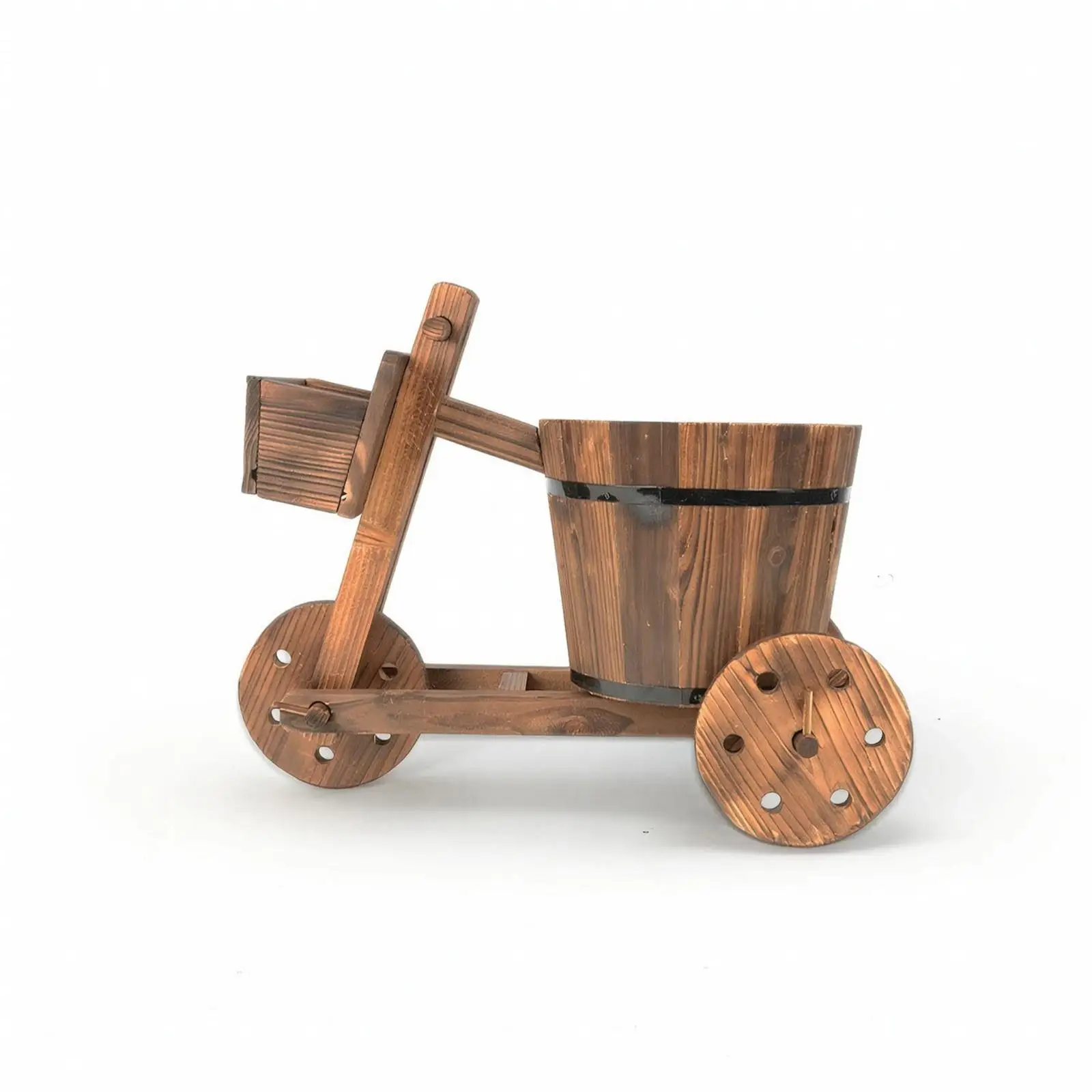 Rustic tricycle flower pot, retro style, for garden, balcony, and garden lovers