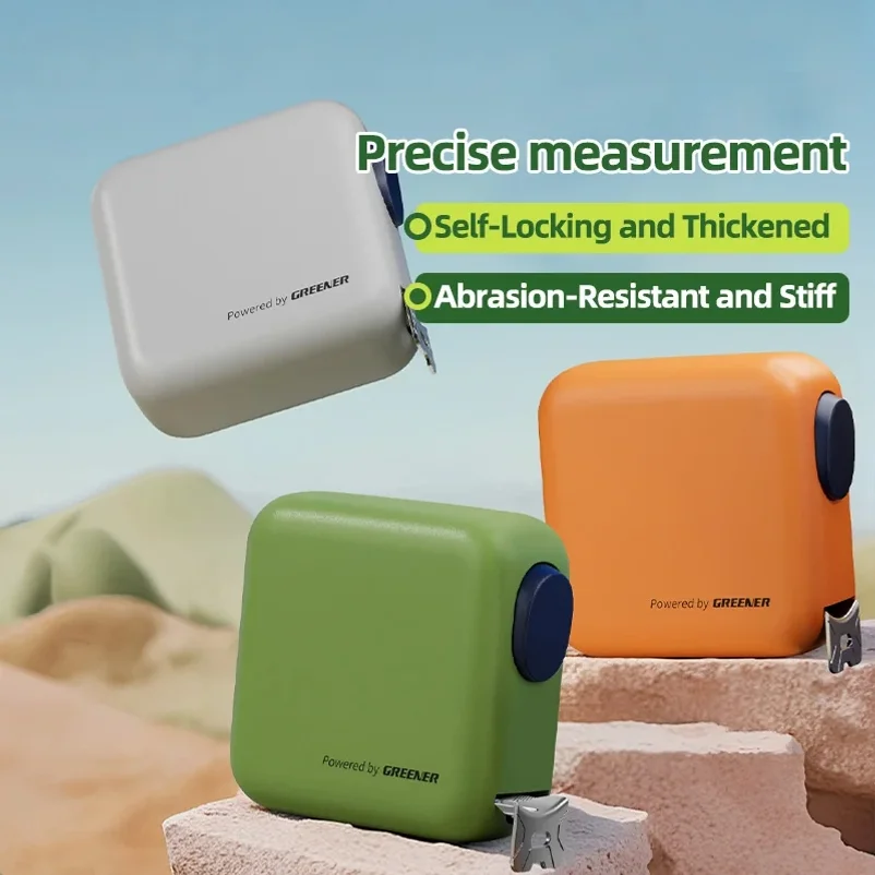3/5M Meters Metric Tape Measure Fashionable Color Options Anti-Drop Self-Locking Measuring Tape Compact Accurate