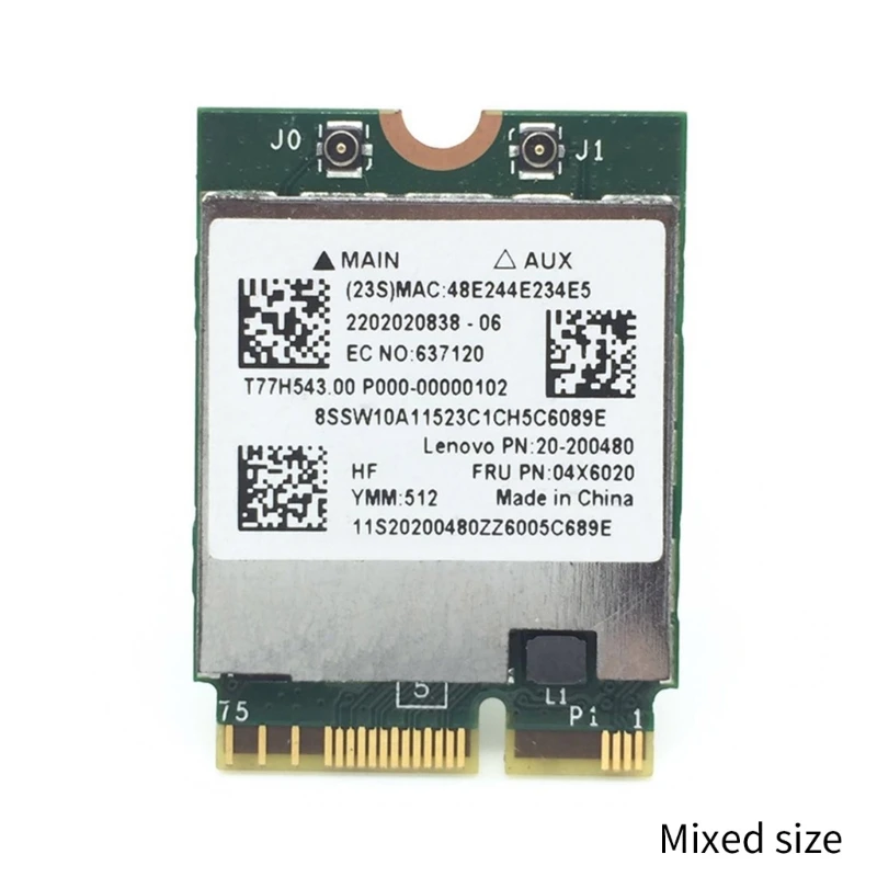 B50-70/N50-70/B40용 Wifi 카드 무선 모듈 BCM94352Z BT4.0 Wlan 어댑터