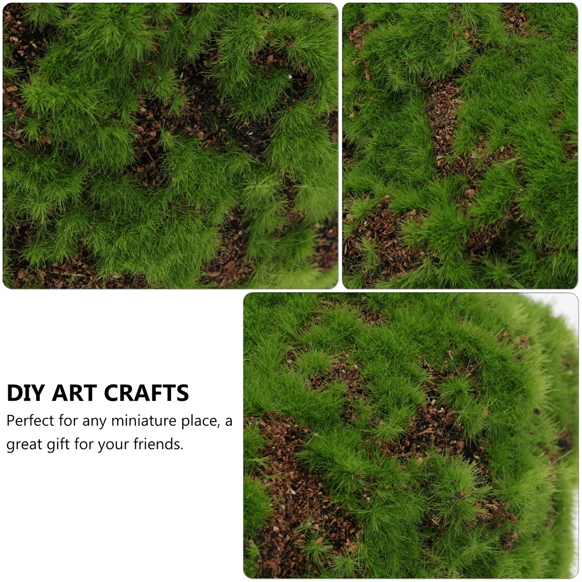 

s Simulation Moss Ball Decorative Artificial Plants for Fairy Garden Dried Lichen No Watering Maintenance Free Accessories