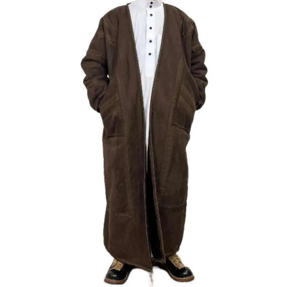 ثوب إسلامي تقليدي للرجال Dishdasha المملكة العربية السعودية جوبا رداء طويل متواضع ملابس إسلامية للصلاة عبايات مغربية فضفاضة