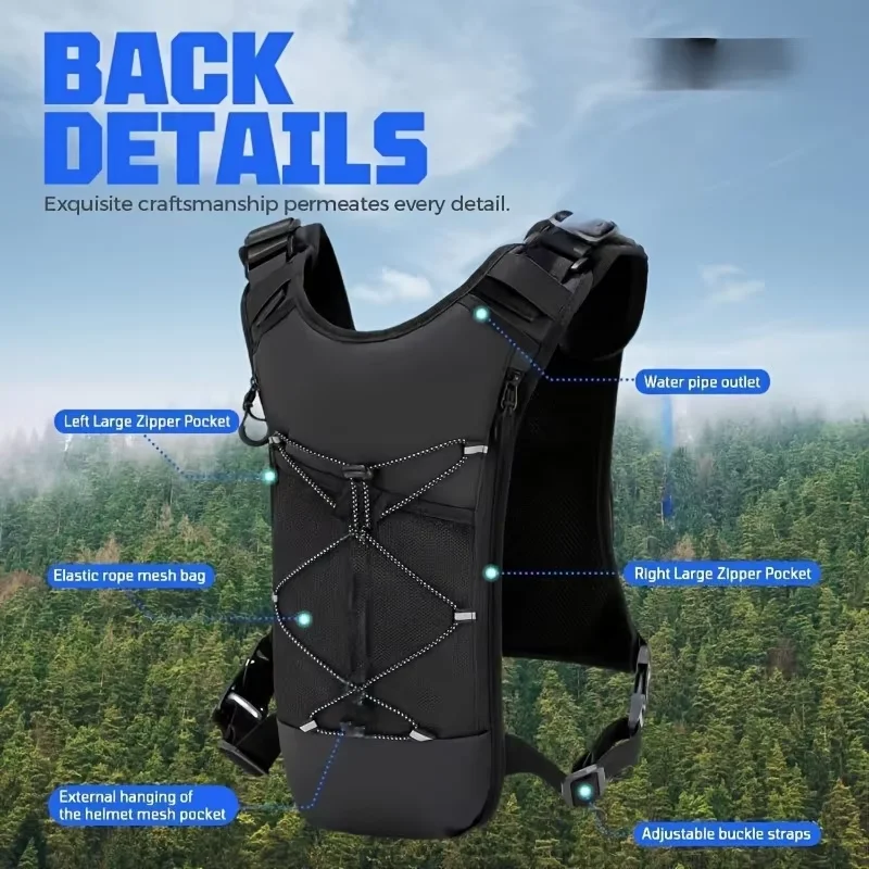 Chaleco Ligero para Correr, Senderismo, Actividades al Aire Libre, Maratón, Ciclismo, Sin Bolsa de Agua