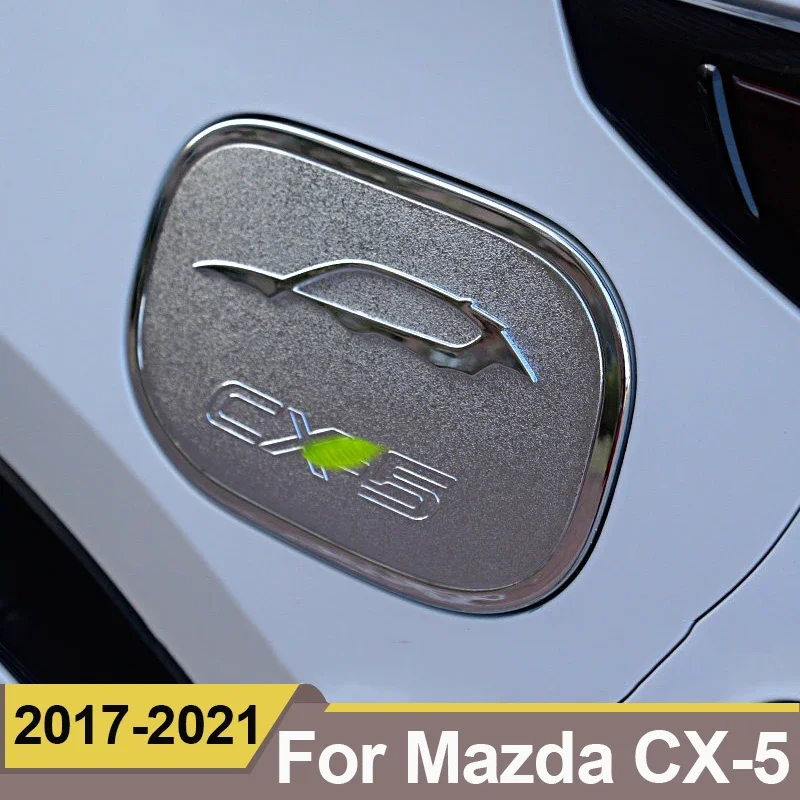 

Car Fuel Tank Cap Cover For MAZDA CX-5 CX5 2017-2020 2022 2023 2024 Oil Tank Car Cover Protection Exterior Sticker Accessories