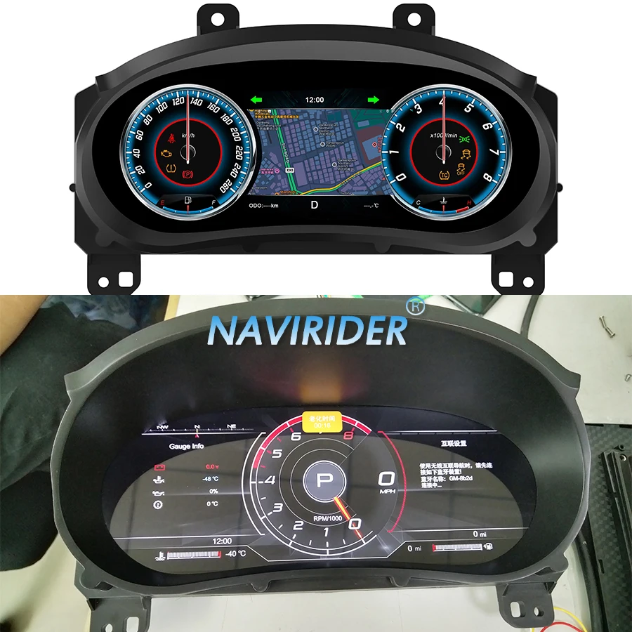 For Chevrolet Malibu XL 2015-2022 Car LCD Instrument Panel Digital Dashboard Speedometer Cluster Virtual Cockpit Clock Carplay
