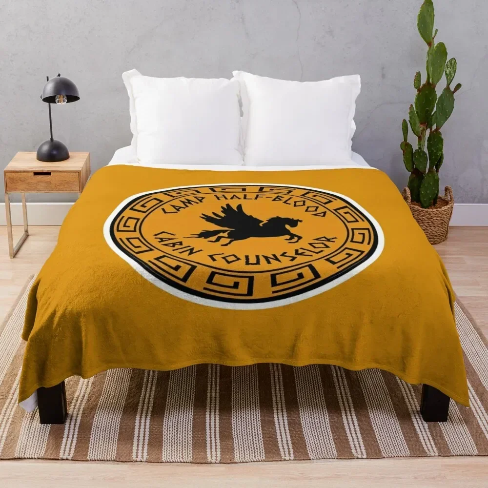 Camp Half-Blood Counselor Badge Throw Blanket christmas decoration Single Bed linens Blankets