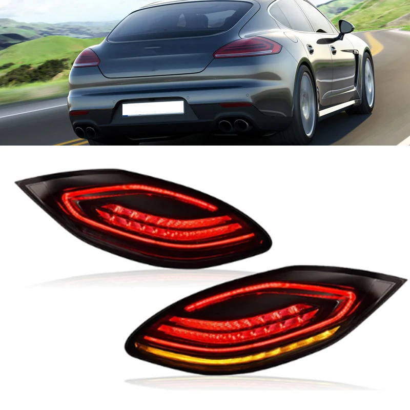 

Full LED Lights For Porsche Panamera 2010 2011 2012 2013 Rear Tail Lamp Auto Accessories Sequential Turn Signal