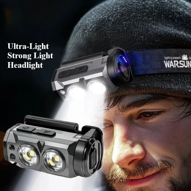 Mijia Warsun Head-mounted Induction Super Bright Charging Ultra-Long Battery Life Headlight Powerful Headlamp Fishing Lantern